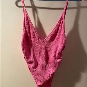 pink bodysuit